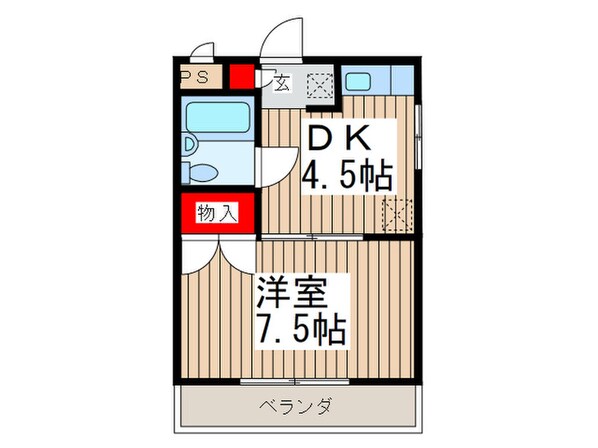 大信コ－ポＮＯ．６の物件間取画像